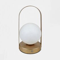 Nini Portable Rechargeable LED Table Lamp Brass - ELLUX5786LED531BR