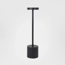 Monty Rechargeable Table Lamp Black - ELWEL050BK