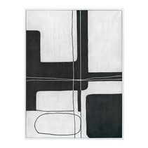 Dark Geometry Series I Canvas Painting - 53405