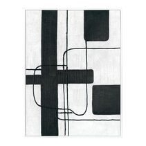Dark Geometry Series II Canvas Painting - 53406
