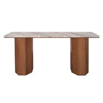 Barlow Marble Console Table Walnut - B33763