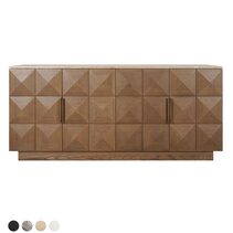 Benedict Walnut Buffet River Travertine - B34087