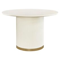 Eli Round Dining Table 1.2m Ivory  - B34323