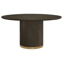 Eli Round Dining Table 1.5m Smoked Oak - B34329