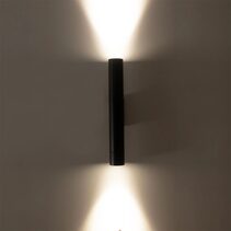 Dugo Aluminium Up & Down Wall Light Black - HV10293T