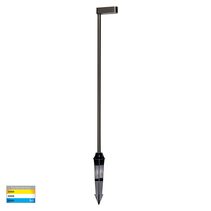 Lindri Garden Bollard Spike Light Antique Brass - HV1516T-AB-24V