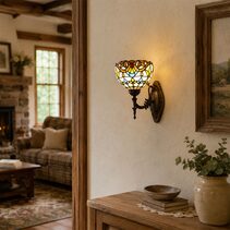Camille Torchiere Sconce Wall Light Beige - TS-08066-BG