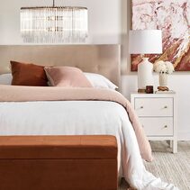 Ariana Small White Bedside Table Set of 2 - Z32646