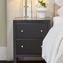Ariana Small Black Bedside Table Set of 2 - Z32647