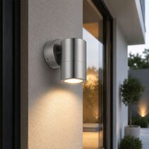 Fremantle 5W CCT 240V GU10 LED Fixed Wall Light Stainless Steel - 206131