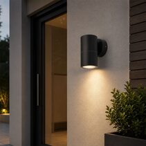 Fremantle 5W CCT 240V GU10 LED Fixed Wall Light Black - 206134