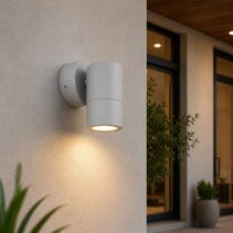 Fremantle 5W CCT 240V GU10 LED Fixed Wall Light Silver Grey - 206137