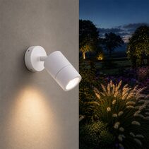 Fremantle 5W CCT 240V GU10 LED Adjustable Wall Light White - 206143