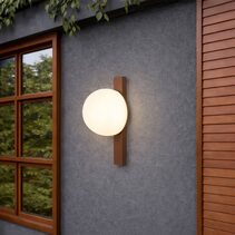 Bernay Exterior LED Wall Light Corten - BERNAY EX-RSTOM
