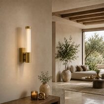 Bremen Single LED Vanity Wall Light Antique Gold - BREMEN WB1-AG3C