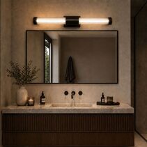 Bremen Twin LED Vanity Wall Light Black - BREMEN WB2-BK3C
