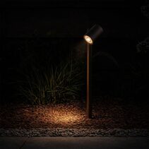 Clovis 24V MR16 Exterior Post Spike Light Corten - CLOVIS PT-RST24