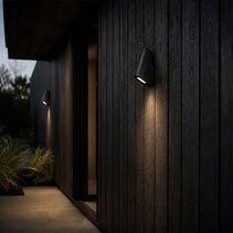 Elgin 24V Exterior Step Wall Light Black - ELGIN ST-BK324