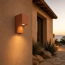 Engar Gypsum Exterior Wall Light Terracotta - ENGAR EX-OG