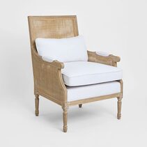Hicks Caned Armchair White - FUR919