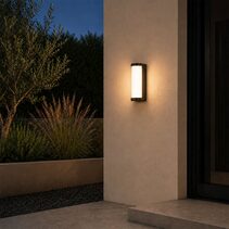 Gevet 30CM Exterior LED Wall Light Black - GEVET EX30-BK