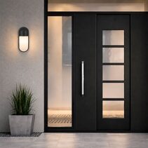 Hull Exterior Wall Light Black - HULL EX-BKFR