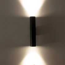 Dugo Aluminium Up & Down Wall Light Black - HV10294T