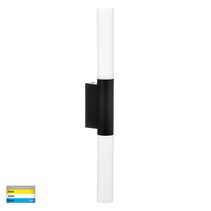 Akril Aluminium 2 Light LED Wall Light Black - HV10922T-BLK