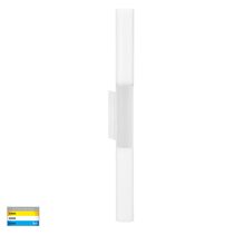Akril Aluminium 2 Light LED Wall Light White - HV10922T-WHT