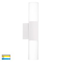 Akril Aluminium 2 Light LED Wall Light White - HV10942T-WHT