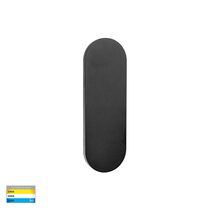 Barline Shadow Aluminium 300mm Wall Light Black - HV3561T-BLK