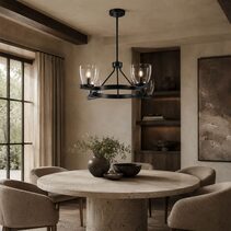 Radam 4 Light Pendant Black - RADAM PE4-BK