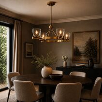 Radam 4 Light Pendant Vintage Brass - RADAM PE4-VB