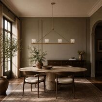 Radam 4 Light Bar Pendant Vintage Brass - RADAM PE4B-VB