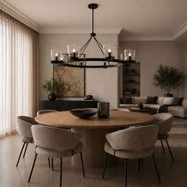 Radam 8 Light Pendant Black - RADAM PE8-BK