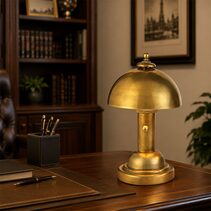 Thomas O'Brien Totie Hand-Rubbed Antique Brass Task Lamp Portable Light