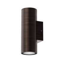 Alira-2 240V Up/Down Outdoor LED Wall Light Antique Brass / Quinto - 10641