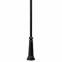 Decorative Post With Base In Black - DU324