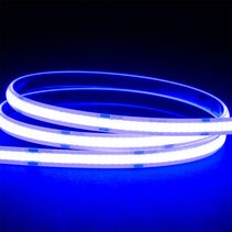 9.6W IP54 24V DC 320 LED COB Dotless 1 Metre LED Strip / Blue - HV9761-IP54-320-B