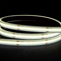 9.6W IP67 24V DC 5500K 320 LED COB Dotless 1 Metre LED Strip / Cool White - HV9761-IP67-320-5K