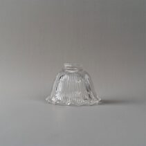 8044 Hallophane 6" Glass Shade 2 1/4" Fitter Clear - LOI3090325