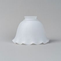 8044 Hallophane 6" Glass Shade 2 1/4" Fitter Frost - LOI3090326
