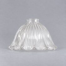 8044 Hallophane 9" Glass Shade 2 1/4" Fitter Clear - LOI3090327