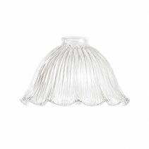 8044 Hallophane 9" Glass Shade 2 1/4" Fitter Clear - LOI3090327
