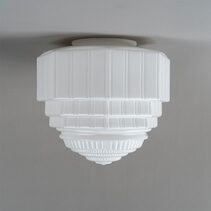 St Helens Glass Shade 6 1/4" Fitter Opal Gloss - LOI3090595