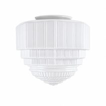 St Helens Glass Shade 6 1/4" Fitter Opal Gloss - LOI3090595