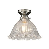 8044 Hallophane 9" Clear Batten Fix Chrome - LOI3090612A