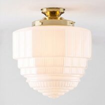 St Helens Opal Gloss Batten Fix Polished Brass - LOI3090623A