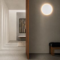 Luna 400mm 20W Dimmable LED Wall Light White / Tri-Colour - UWL-LUNA-400-WH