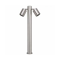 Pathway 10W 12V DC Double Adjustable LED Bollard Light 316 Stainless Steel / Tri-Colour